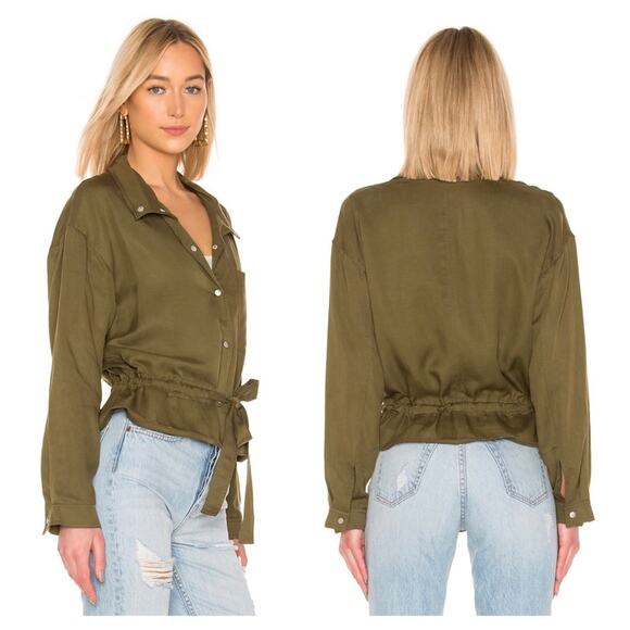 NWT Tularosa Avery Stand Collar Jacket in Green - Picture 1 of 10